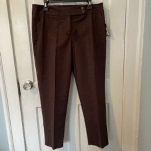Nue Options Essentials Brown Ankle Pant NWT Size 12
